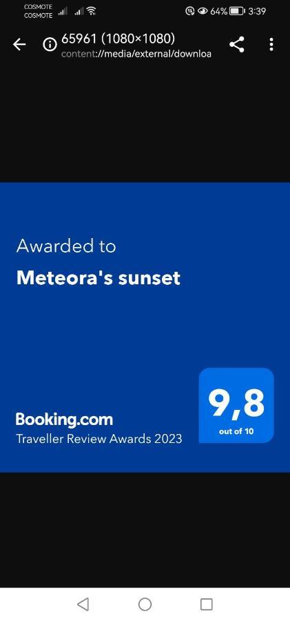Meteora'S Sunset Lejlighed Kalambaka Eksteriør billede